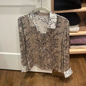 Silky printed blouse